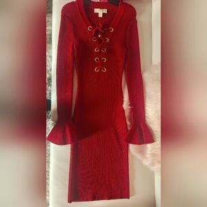 Michael Kors Ribbed Sweater Dress